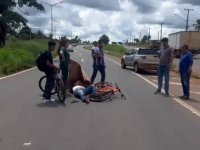 Vítima foi levada para o HRA