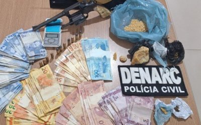 Velho conhecido da polícia, traficante é preso em Araguaína; policiais apreendem arma e entorpecentes