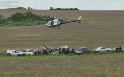 Avião com 450 kg de cocaína é interceptado em pista clandestina no TO; cinco são presos