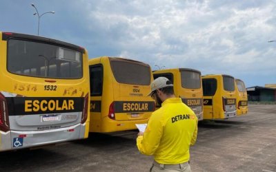 Detran fiscaliza transportes escolares no Tocantins para garantir segurança dos estudantes