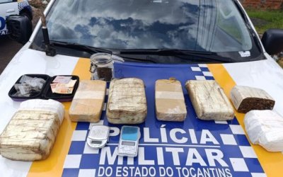 Homem é preso por tráfico de drogas em Araguaína com sete quilos de entorpecentes