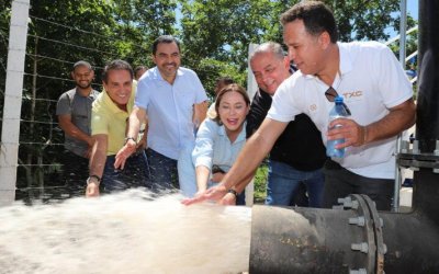 Novo Alegre inaugura sistema de tratamento de água e ganha ginásio de esportes reformado