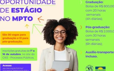 Mais de mil estudantes se inscrevem na seleção de  estágio do MPTO