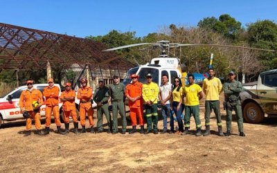 Governo do Tocantins mobiliza força-tarefa para atuar no combate a incêndio florestal no Parque Estadual do Cantão