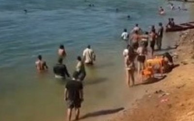 Garoto de 13 anos morre após mergulhar e se afogar em praia no rio Tocantins