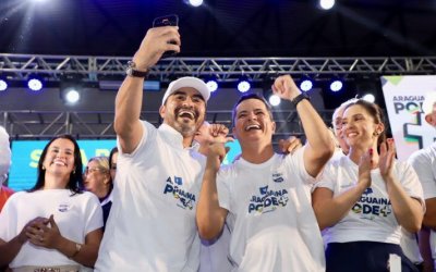 Diante de milhares de pessoas Jorge Frederico lança sua pré-candidatura a prefeito de Araguaína ao lado de Wanderlei Barbosa