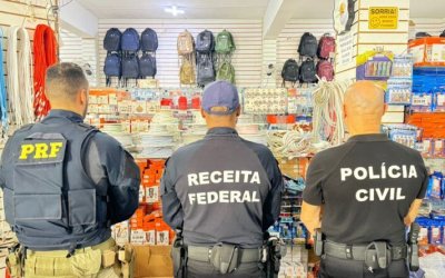 Operação da Receita Federal fecha shopping de importados e apreende R$ 3 milhões em mercadorias