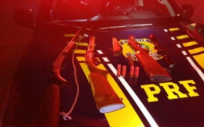 PRF prende 3 homens por porte ilegal de arma de fogo em Araguaína