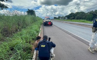 PRF resgata criança em estado de vulnerabilidade às margens da BR 153 em Araguaína