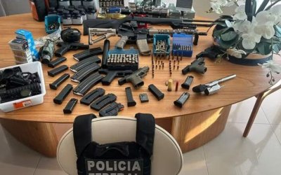 PF apreende arsenal em Palmas durante operação Lesa Pátria