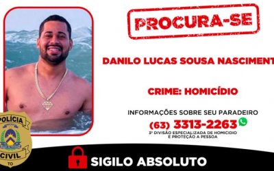 Polícia Civil procura homem investigado por homicídio ocorrido em Gurupi no ano de 2022