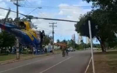 Polícia usa helicóptero no resgate de criança em Novo Acordo