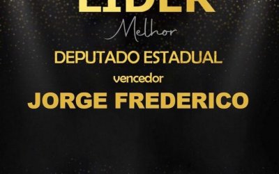 Em votação popular, Jorge Frederico ganha prêmio Líder de melhor deputado Estadual
