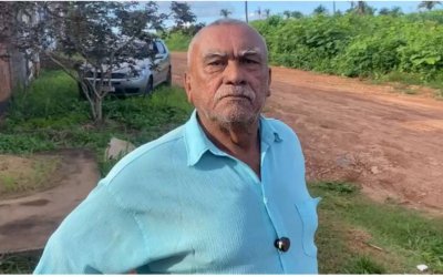 Senhor Onofre Alexandre é morador da rua D e faz apelo: "também somos filhos de Deus"