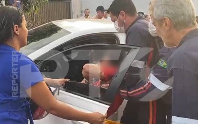 Rone foi socorrido pelo SAMU