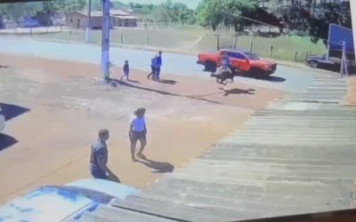 VÍDEO; Cavalo em disparada bate em caminhonete durante cavalgada no Tocantins