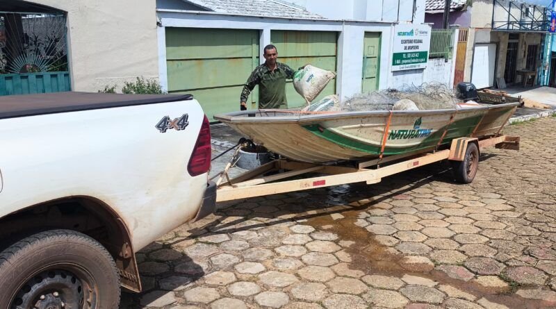Naturatins apreende mais de 2 mil metros de redes de pesca no norte do Estado
