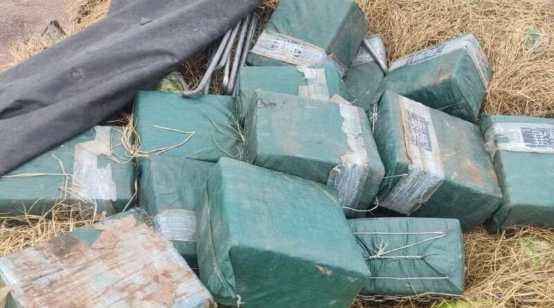 Cinco homens são presos com mais de meia tonelada de cocaína escondida em carga de melancias no Tocantins