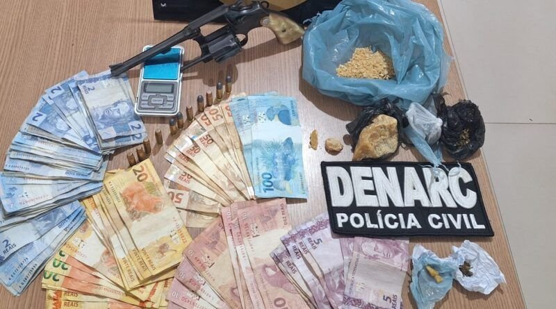 Velho conhecido da polícia, traficante é preso em Araguaína; policiais apreendem arma e entorpecentes