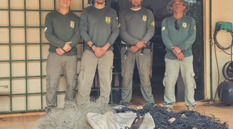 Naturatins intensifica fiscalização ambiental e apreende redes de pesca e arma no Parque Estadual do Cantão