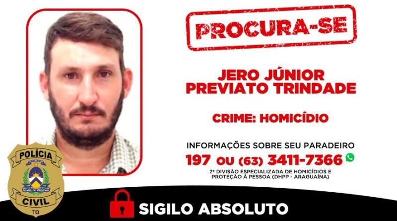 PolÃcia Civil procura homem foragido da justiça por homicÃdio em Aragominas