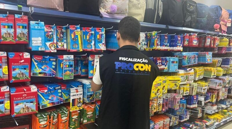 Procon encontra variação de até 435% nos preços dos materiais escolares em Araguaína