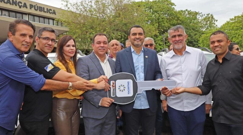 Governador Wanderlei Barbosa autoriza concurso da Polícia Civil com 381 vagas e entrega 210 veículos para renovar frota da Segurança Pública