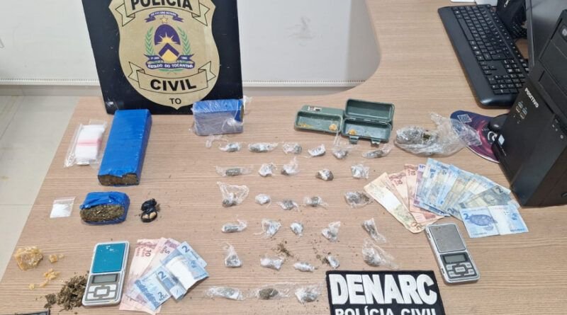 Polícia Civil prende quatro pessoas por tráfico de drogas e associação para o tráfico em Araguaína