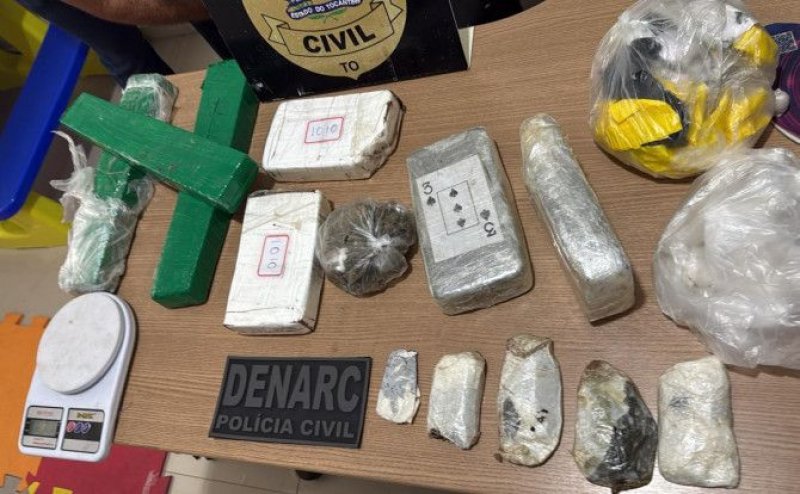 Polícia Civil apreende seis quilos de drogas e prende jovem de 25 anos em ação da 2ª Denarc de Araguaína