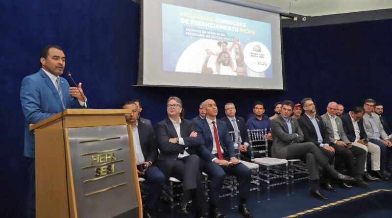Em Belém, governador Wanderlei Barbosa participa do anúncio de mudanças no Minha Casa, Minha Vida, que facilitarão a aquisição de moradia no Tocantins