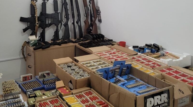 Arsenal apreendido em operação da polícia em Araguaína pode ser destruído ou doado às forças de segurança
