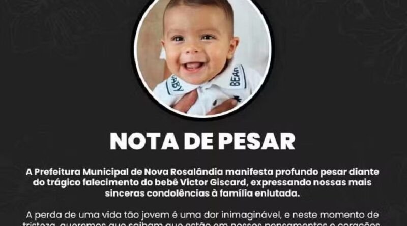 Bebê de 11 meses morre após ser atropelado enquanto pai colocava carro em garagem