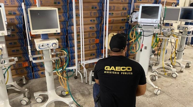 Operação do Gaeco apura crimes na compra de respiradores em Gurupi durante a pandemia de Covid-19