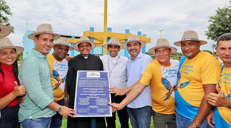 Governador Wanderlei Barbosa inaugura obras de infraestrutura no aniversário de 33 anos de Lagoa do Tocantins