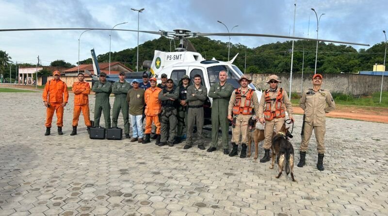 Missão de busca por criança indígena na Ilha do Bananal recebe apoio do Helicóptero do Mato Grosso