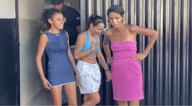 Três mulheres são presas em flagrante suspeitas de assaltar homem após saída de lotérica em Araguaína