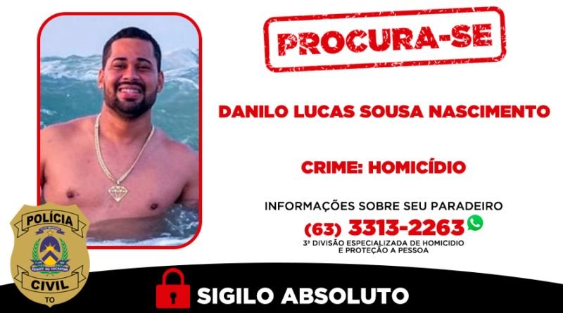 Polícia Civil procura homem investigado por homicídio ocorrido em Gurupi no ano de 2022