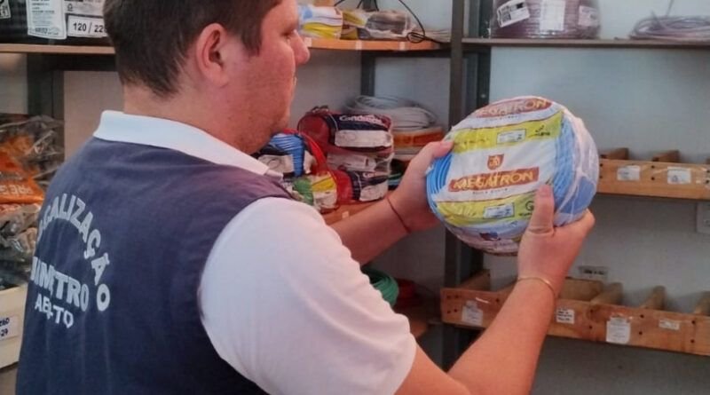 Agência de Metrologia realiza Operação Energia Segura com a fiscalização em fios e cabos elétricos