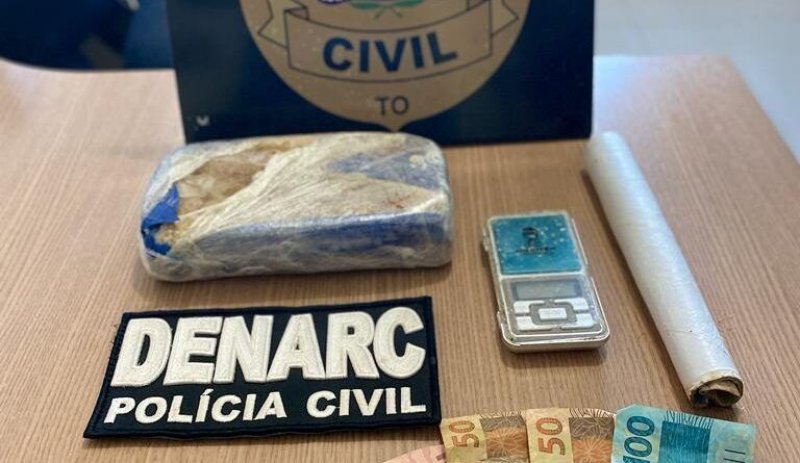 Denarc prende casal de traficantes e apreende mais de 1kg de crack em Araguaína