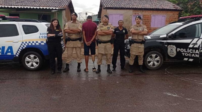 Foragido da Justiça por homicídio é preso no Tocantins