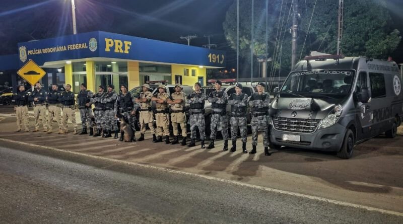 Polícia Militar realiza apreensões de drogas durante Operação Narco Brasil em parceria com a PRF