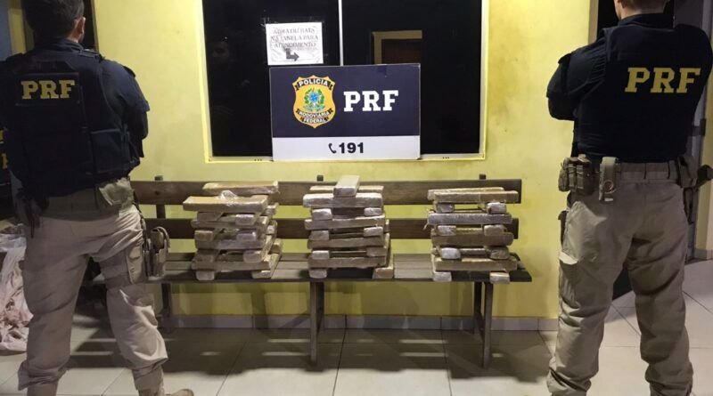 PRF prende traficante e apreende 47kg de maconha