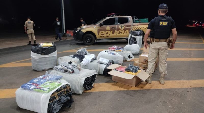 PRF apreende diversos itens com indícios de falsificação