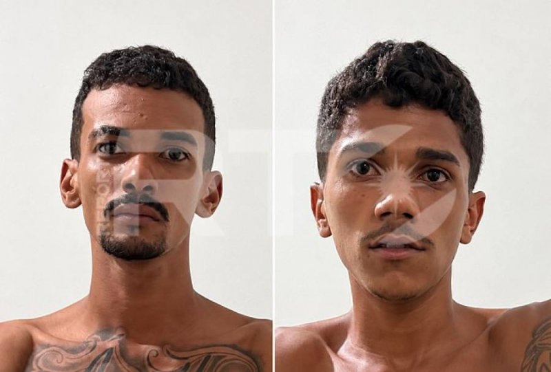 Os presos foram identificados como Breno Almeida Porto, de 24 anos, e Weverson Eduardo Jardim de Sousa