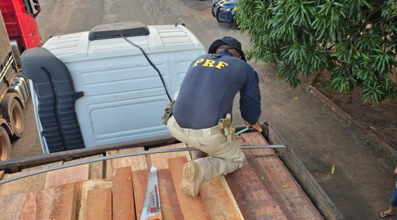 PRF apreende quase 140 m³ de madeira irregular em duas ocorrências no mesmo dia no Tocantins