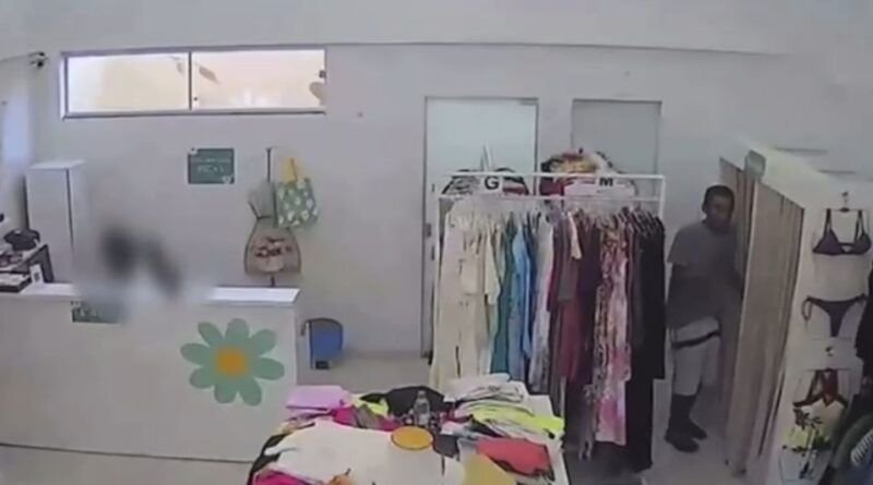 VÍDEO: Morador de rua é flagrado se masturbando dentro de loja no centro de Araguaína