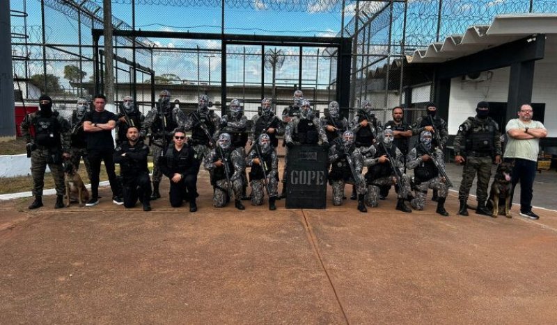 PresÃdio Barra da Grota recebe megaoperação de combate ao crime organizado