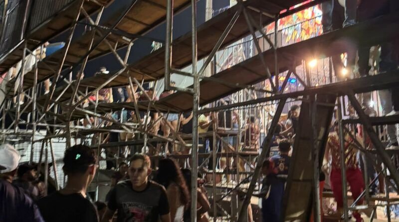 Prefeitura de Araguaína sugere que público contribuiu para desabamento de arquibancada no São João do Cerrado