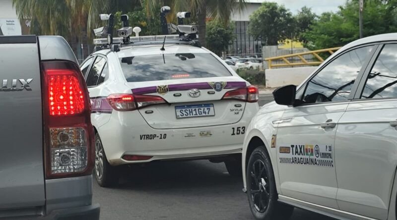 Viatura da Guarda Municipal com câmeras em Araguaína faz parte de projeto experimental de fiscalização, confirma Prefeitura