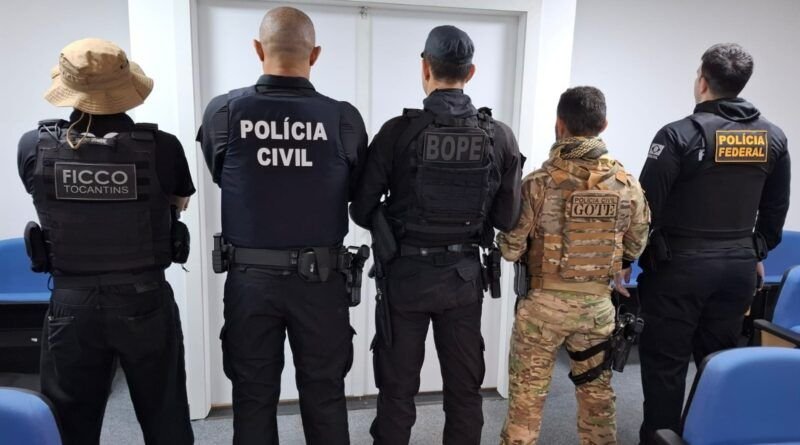 Forças de segurança fazem megaoperação contra facção criminosa no Tocantins e em outros 5 estados